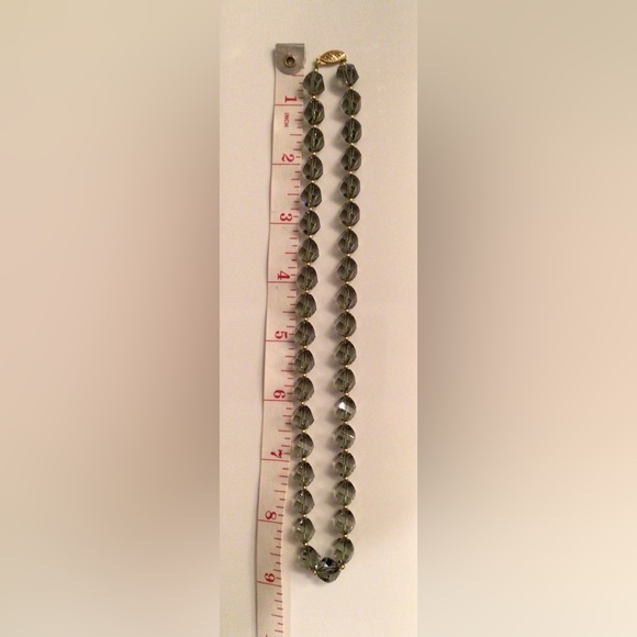 NEW! Facetted Green Crystal 17-Inch Necklace - Picture 2 of 2